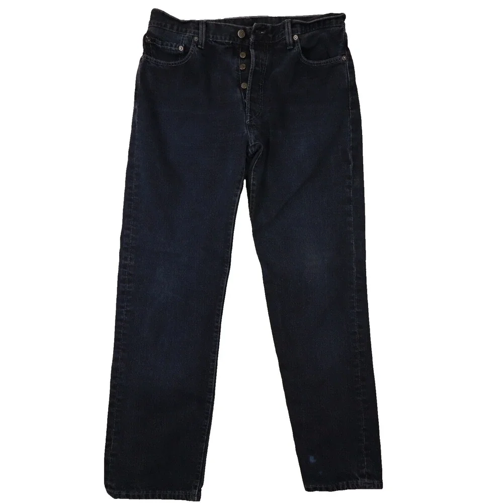 Vintage Levis 501‎ XX Men's Y2K 2003 Dark Blue Denim Jeans size 36x32 act 34x32